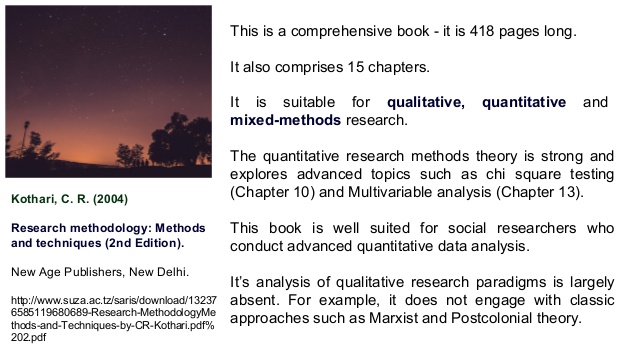 research methodology by cr kothari pdf